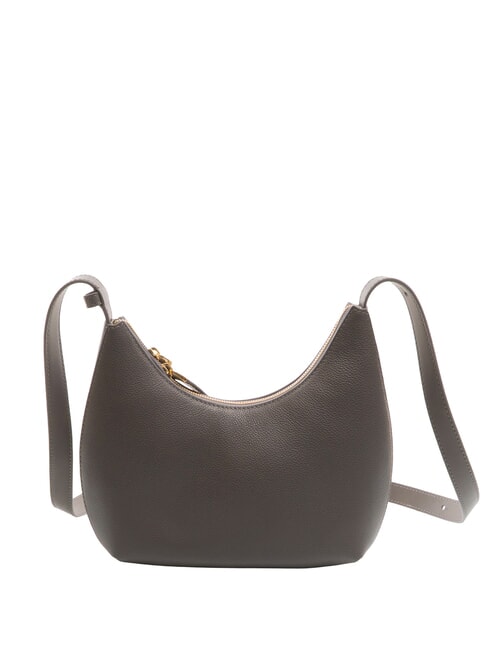 GOCCIA Umhängetasche aus gehämmertem Leder urbanes Grau - Damentaschen