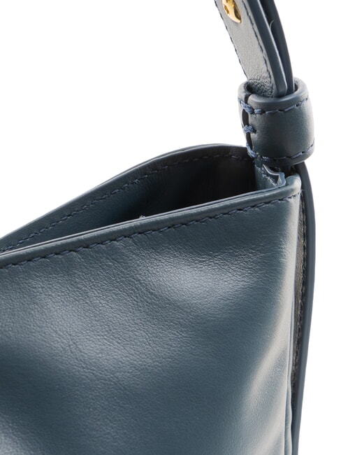 SFERA SOFT  Umhängetasche aus Leder grau blau - Damentaschen