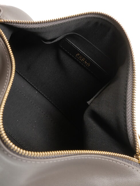 NUVOLA Mini-Schultertasche aus Leder urbanes Grau - Damentaschen