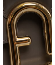 FURLA URBAN Kleine Umhängetasche aus Leder urbanes Grau - Damentaschen - 3