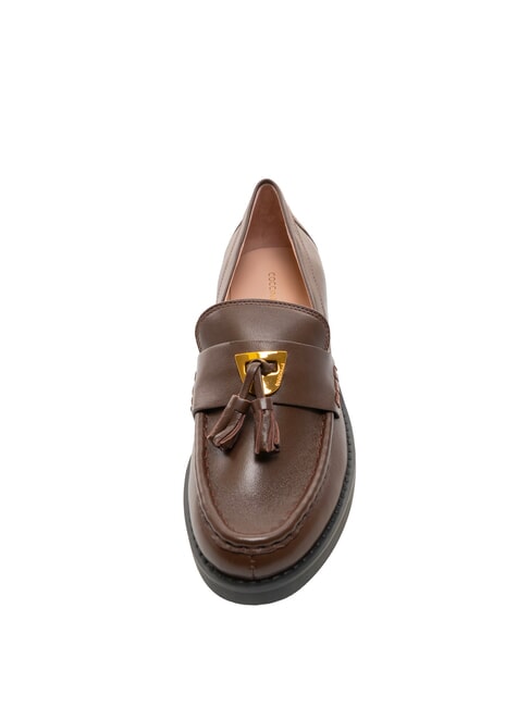 BEAT SELLERIA Ledermokassins mit Quaste Brünette - Damenschuhe