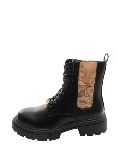 GEO Amphibische Stiefelette mit Aufdruck Schwarz - Damenschuhe