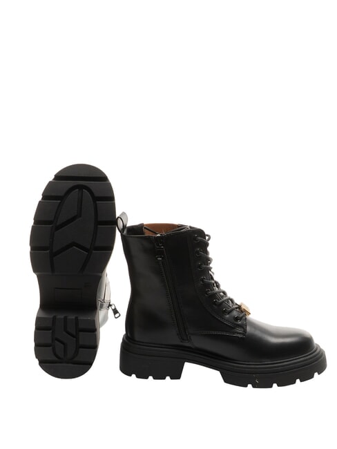 GEO Amphibische Stiefelette mit Aufdruck Schwarz - Damenschuhe