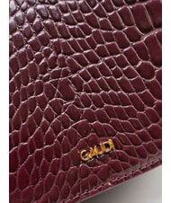 GAUD&Igrave; EVELYN COCCO Kleine bedruckte Umh&auml;ngetasche Wein - Damentaschen - 4