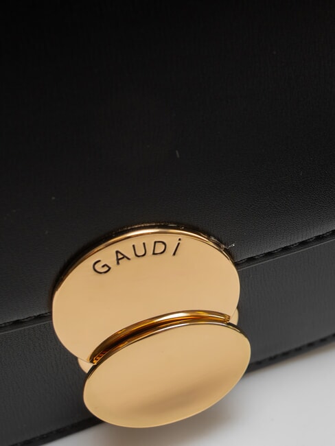 EVELYN Kleine Umhängetasche mit Überschlag SCHWARZ - Damentaschen