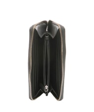 LOVE MOSCHINO QUILTED Große Geldbörse mit Rundum-Reißverschluss Schwarz Schwarz - Brieftaschen Damen - 2