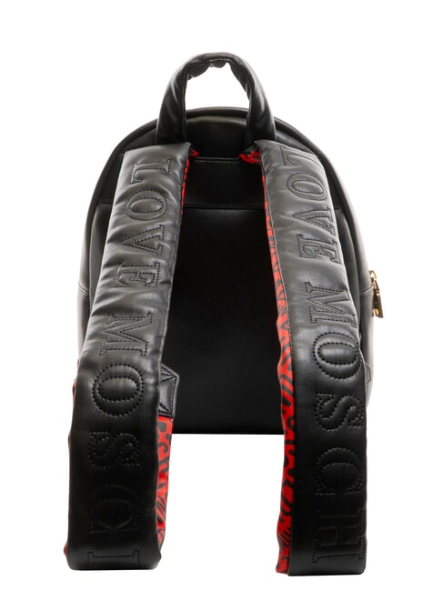 PUFFY LOGO Rucksack mit Herztasche schwarz/rot/schwarz - Damentaschen