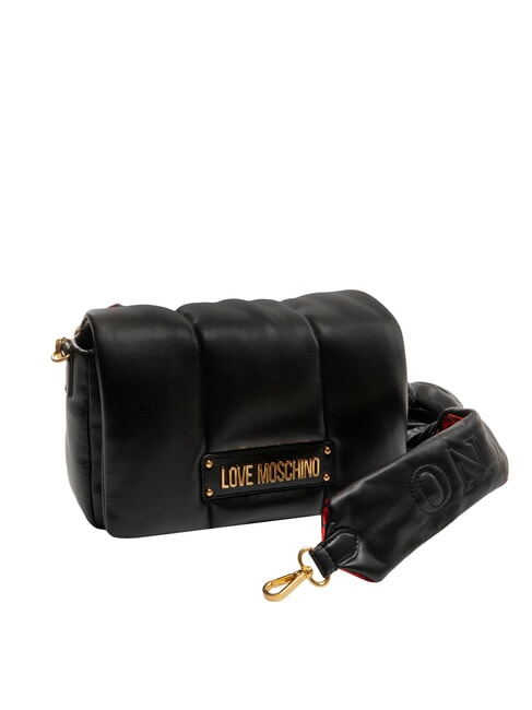 PUFFY LOGO Umhängetasche mit Herzbeutel schwarz/rot/schwarz - Damentaschen