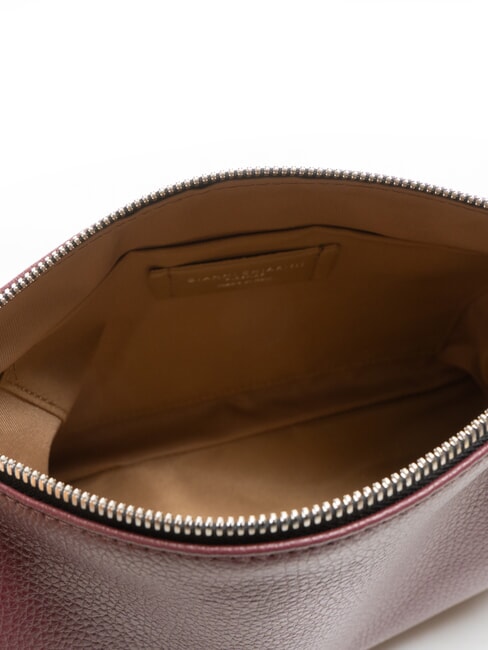 NORA POUCH Ledertasche mit Schultergurt Weinbeere - Damentaschen