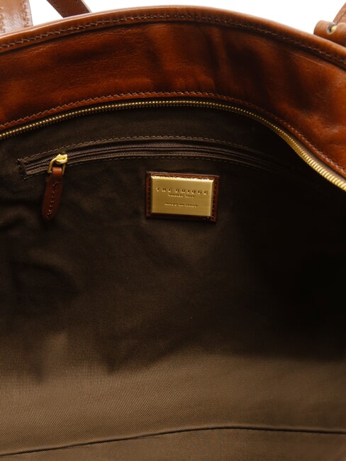 STORY DONNA Schultertasche aus Leder BRAUN - Damentaschen