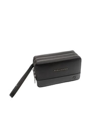 PIQUADRO W136 Herren-Clutch aus Leder mit 3 F&auml;chern Schwarz - Tablettmappe &amp; Organizer - 2