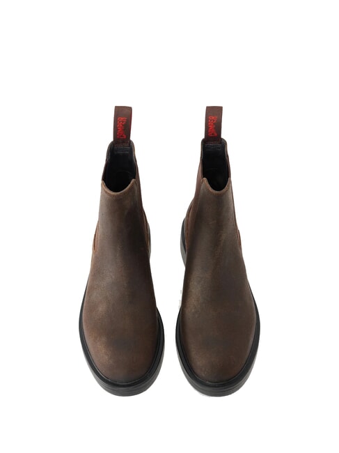 DEAN Chelsea Boots aus Nubukleder dunkelbraun - Herrenschuhe