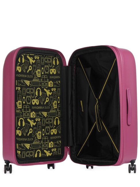 Trolley LOGODUCK+, groß, erweiterbar rotviolett - Harte Trolleys