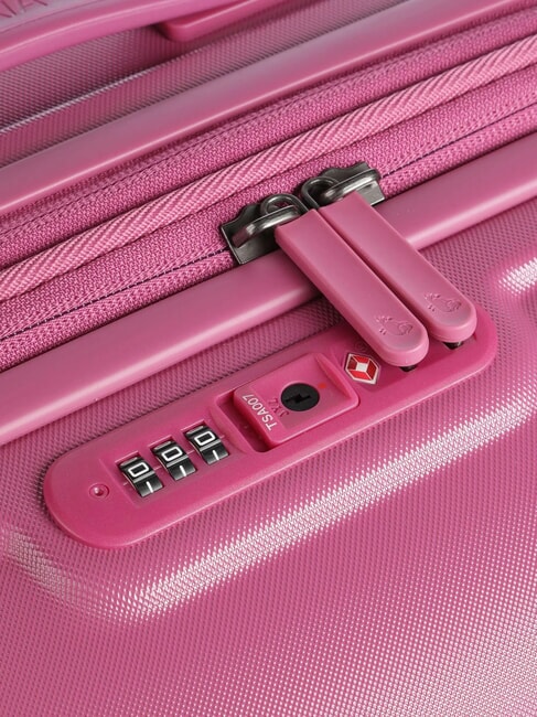 Trolley LOGODUCK+, groß, erweiterbar rotviolett - Harte Trolleys