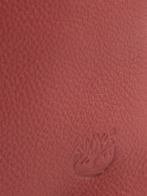 SMALL Kleine Clutch aus Leder mit Handgelenksriemen Rot - Damentaschen