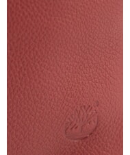 TIMBERLAND SMALL Kleine Clutch aus Leder mit Handgelenksriemen Rot - Damentaschen - 3