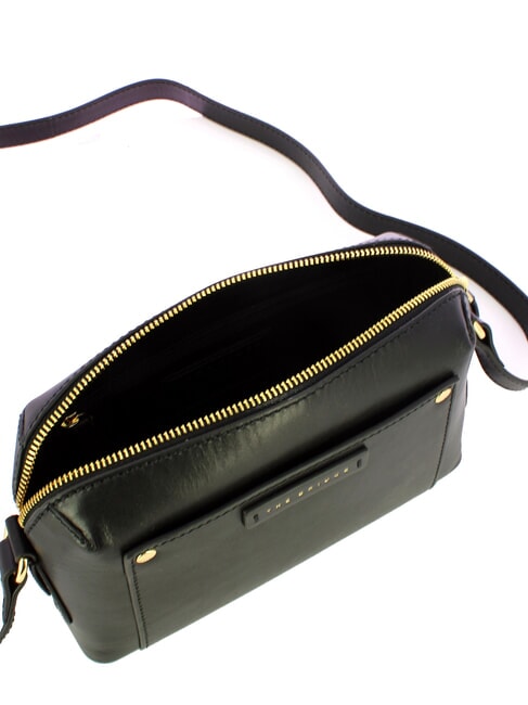 CECILIA Umh&auml;ngetasche aus Leder Schwarzes Gold - Damentaschen