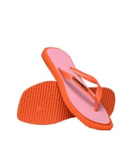HAVAIANAS TOP SQUARE FUSION Flip-Flops Sonnenuntergangsorange - Damenschuhe - 5