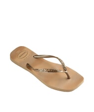 HAVAIANAS STYLESLIM SQUARE GLITTER Quadratische Flip-Flops golden - Damenschuhe - 3