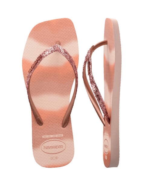 STYLESLIM SQUARE GLITTER Quadratische Flip-Flops Ballett stieg - Damenschuhe