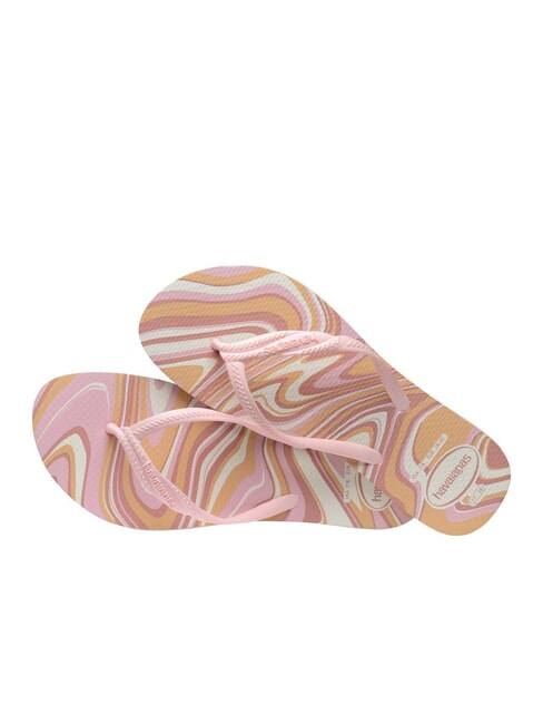 FANTASIA STYLE Flip-Flops weiß/rosa - Damenschuhe