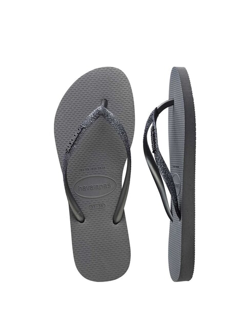 SLIM GLITTER II Flip-Flops grau/graphit - Damenschuhe