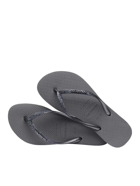 SLIM GLITTER II Flip-Flops grau/graphit - Damenschuhe