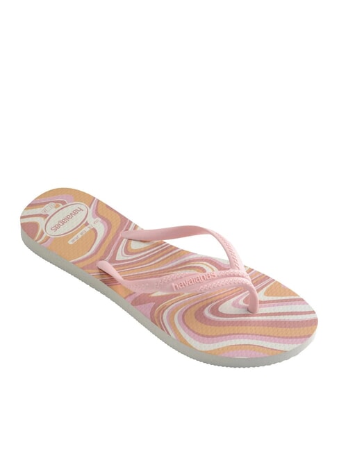 FANTASIA STYLE Flip-Flops weiß/rosa - Damenschuhe