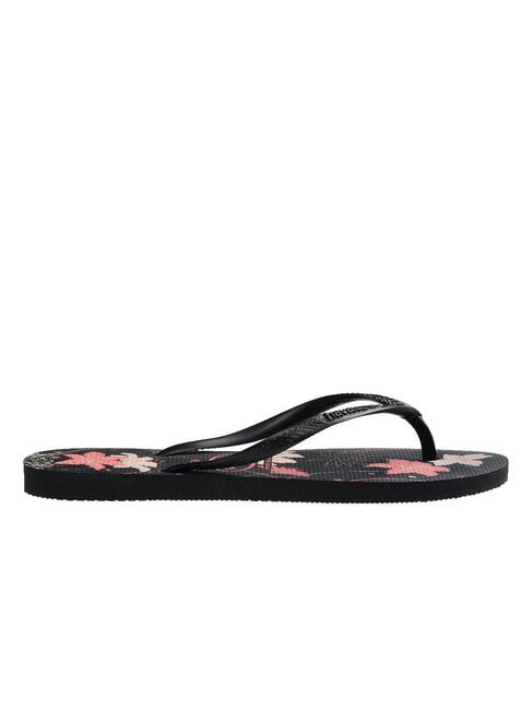 SLIM ORGANIC Flip-Flops schwarz/dunkelasche/hellrosa - Damenschuhe