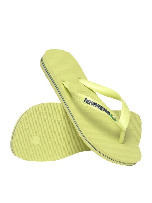 BRASIL LOGO Flip-Flops f&uuml;r Herren Matcha gr&uuml;n - Schuhe Unisex