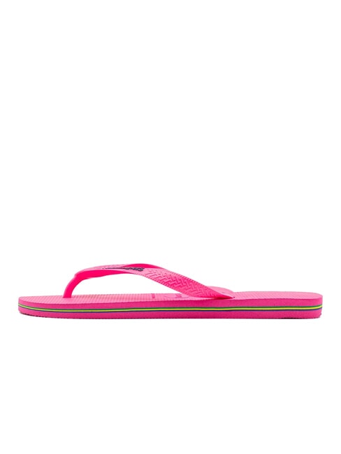 BRASILIEN-LOGO-Flip-Flops rosa Flussmittel/rosa Flussmittel - Schuhe Unisex