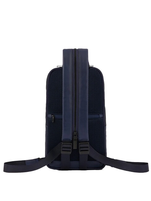 FINN  Rucksack / Umhängetasche aus Leder Blau - PC-Rucksäcke