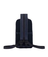 PIQUADRO FINN  Rucksack / Umhängetasche aus Leder Blau - PC-Rucksäcke - 3