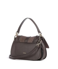 FURLA FLOW Kleine Ledertasche mit Schultergurt Espressotöne - Damentaschen - 2
