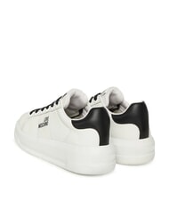 LOVE MOSCHINO ECLIPSE50 Leder-Sneakers weiß schwarz - Damenschuhe - 3