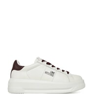 LOVE MOSCHINO ECLIPSE50 Leder-Sneakers weiß/burgund - Damenschuhe - 2