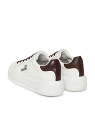 LOVE MOSCHINO ECLIPSE50 Leder-Sneakers weiß/burgund - Damenschuhe - 3