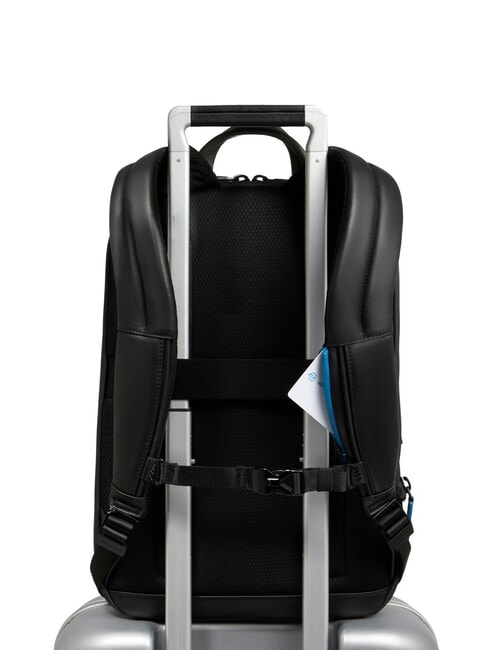 URBAN 15,6" Laptop-Rucksack aus Leder schwarz grigiongr - PC-Rucksäcke