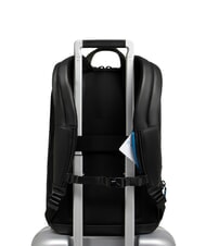 PIQUADRO URBAN 15,6" Laptop-Rucksack aus Leder schwarz grigiongr - PC-Rucksäcke - 4