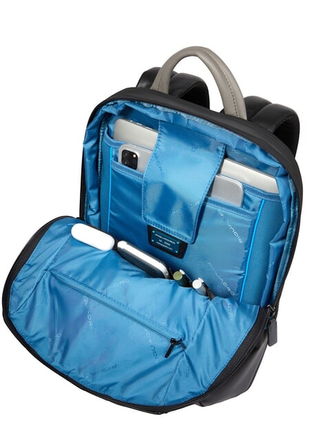 URBAN 15,6" Laptop-Rucksack aus Leder schwarz grigiongr - PC-Rucksäcke