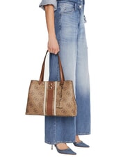 GUESS ERENIA Umhängetasche MILCH-LOGO - Damentaschen - 5