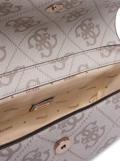 ERENIA Wandelbare Umhängetasche Logo in dunklem Taupe - Damentaschen