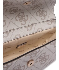 GUESS ERENIA Wandelbare Umhängetasche Logo in dunklem Taupe - Damentaschen - 4