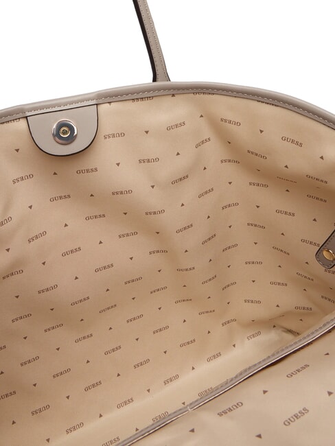ERENIA Shopper mit Clutch Logo in dunklem Taupe - Damentaschen