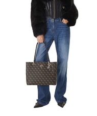 GUESS NOELLE 2 4G Schulter-Shopper braun - Damentaschen - 5