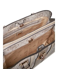 GUESS ERENIA Handtasche, mit Schultergurt Logo in dunklem Taupe - Damentaschen - 4