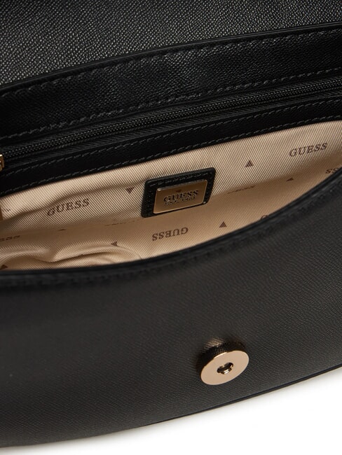 MIMINA Umhängetasche mit Überschlag SCHWARZ - Damentaschen