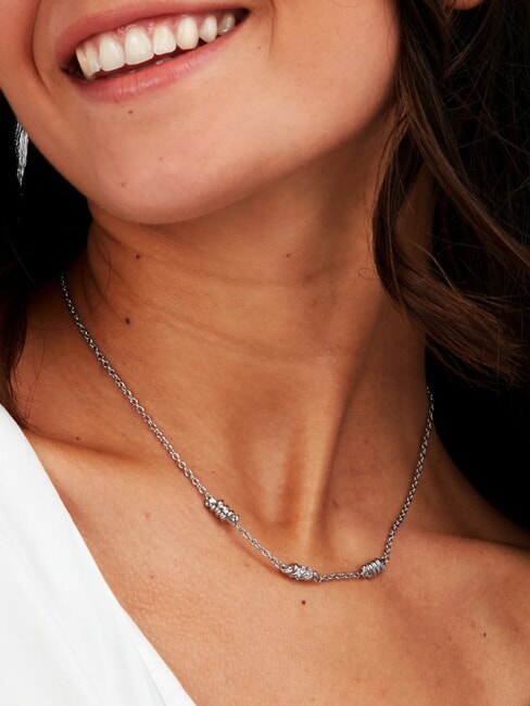 TORCHON Halskette mit 3 Torchonen STAHL - Halsketten