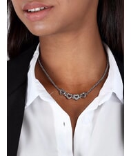 MORELLATO BAGLIORI Halskette mit 4 Herzen STAHL - Halsketten - 3