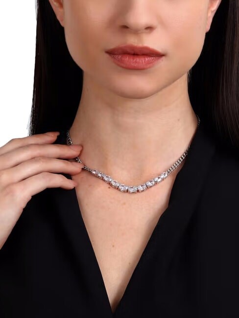 COLORI Halskette mit Zirkonia STAHL - Halsketten